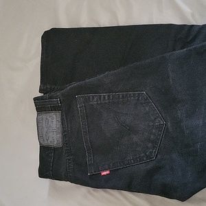 Mens black Levis 512 33x30